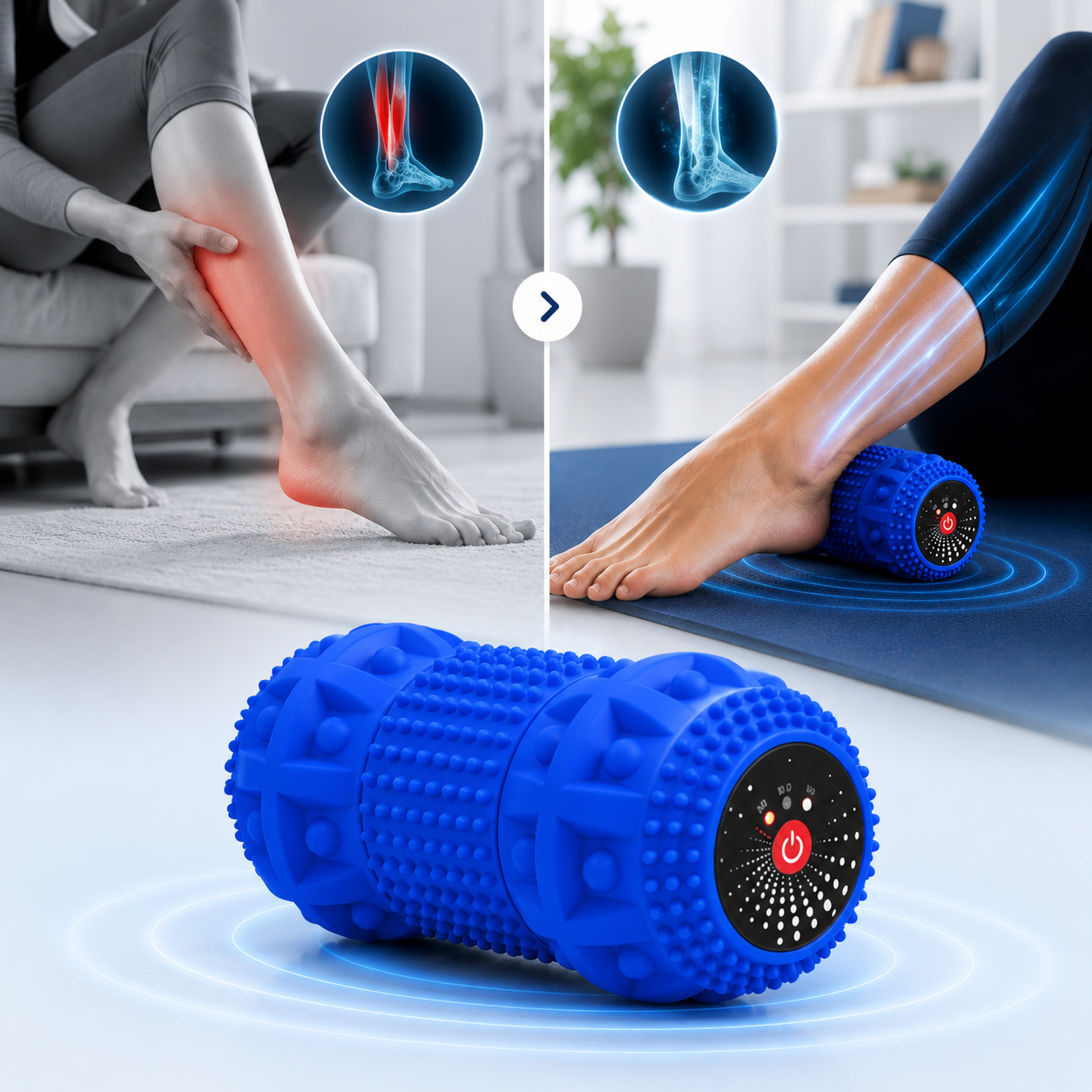 Titreşimli masaj roller kullanımı